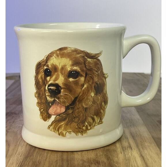 Cocker Spaniel Watercolor Portrait Mug Dog Breed Description Character Traits - Picture 1 of 9